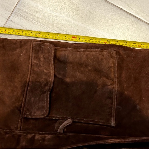 VINTAGE SHEEPSKIN SHEARLING “MARLBORO MAN” COAT JACKET WESTERN TRUCKER L BROWN - Picture 6 of 14